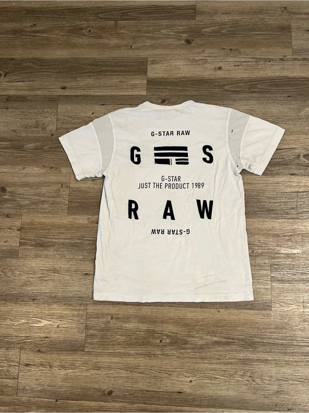 Vintage G-Star Raw T-shirts Logo 00s Y2K USA Style Band Tee Trashed Ugly M